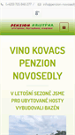 Mobile Screenshot of penzion-novosedly.cz