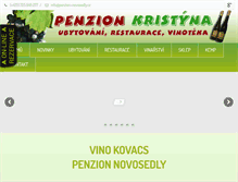 Tablet Screenshot of penzion-novosedly.cz